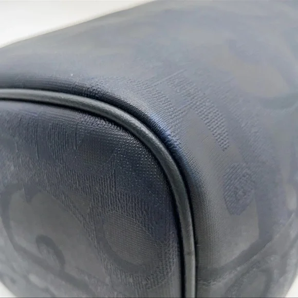 Christian Dior Trotter PVC Leather Navy Boston Bag - Picture 11 of 16